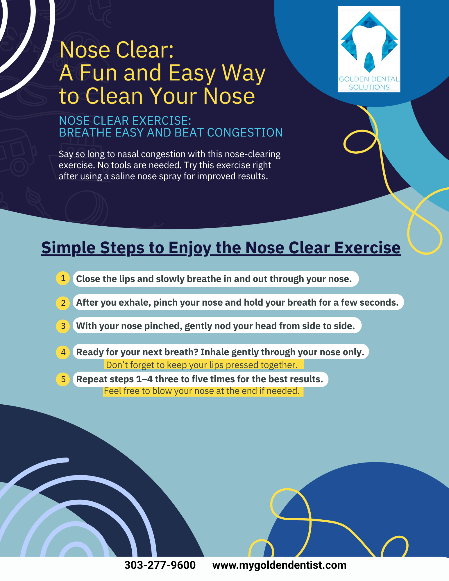 Nasal Hygiene Steps Sheet 2